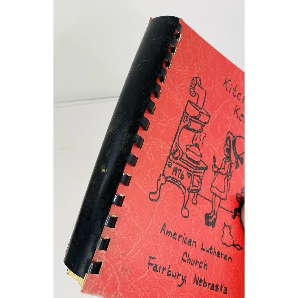 Kitchen Keepsakes Fairbury Nebraska Cookbook American Lutheran‎ Church Spiral